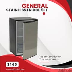 Refrigerator 5 feet white Stainless كفالة شركة 0