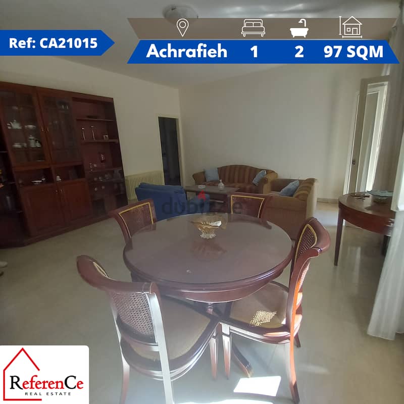 Furnished Apartment for rent in Achrafieh   شقة للإيجار في الأشرفية 0