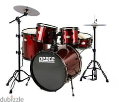 PEACE Acoustic Drumset - Wine Color