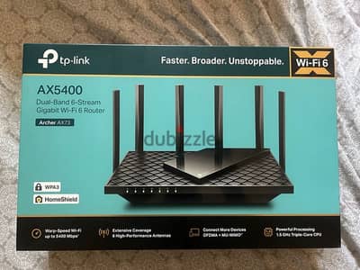 Tp-link Ax5400 archer ax73 dual band wifi 6 tplink router