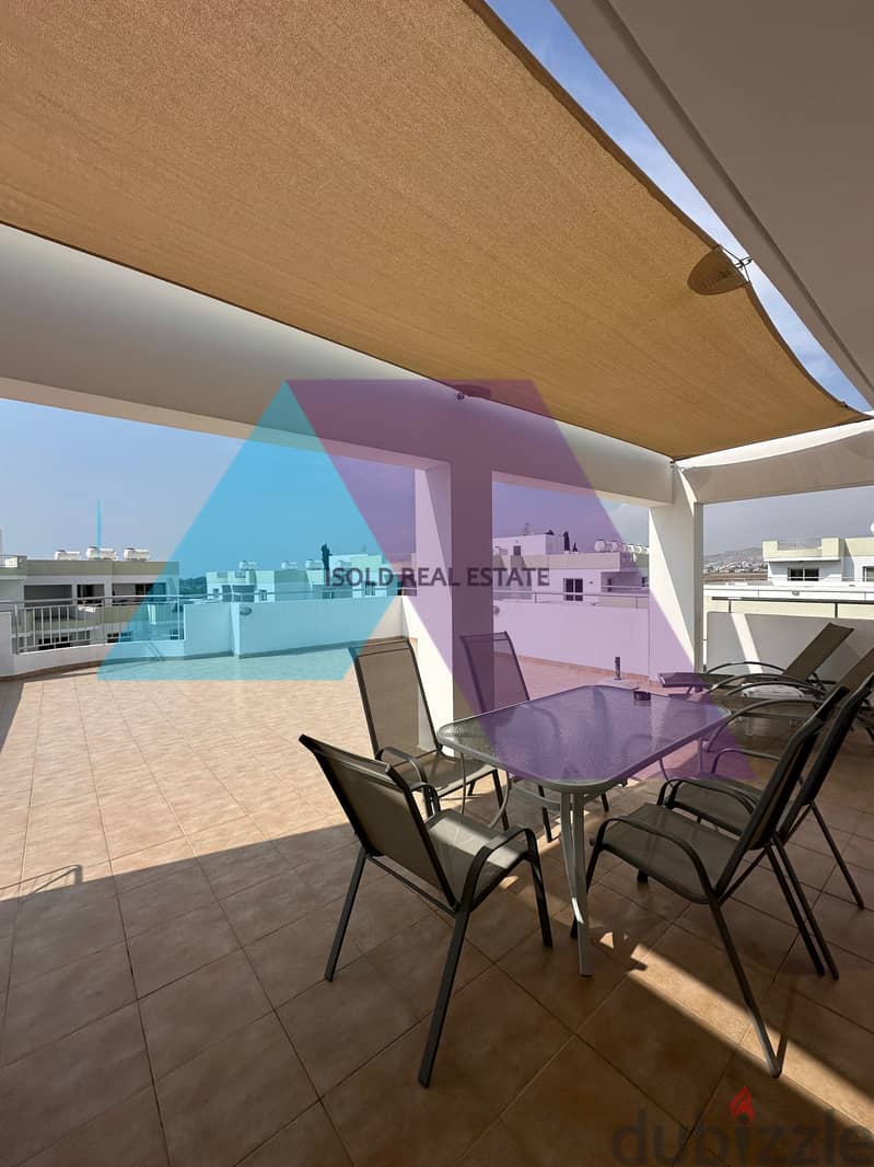 Furnished 75 m2 apartment+75m2 terrace and pool for sale in Larnaca 0