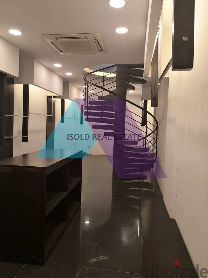 Fully Decorated 140 m2 triplex store for rent in Jal El Dib 3