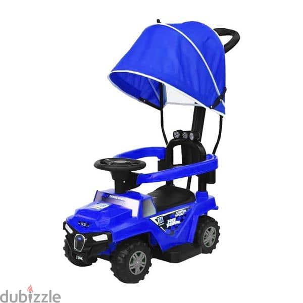 4-Wheel Jeep Push Car With a Canopy 3