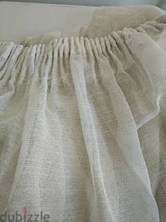 6 white curtains (Made in France) - Not Negotiable