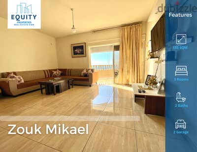 155 SQM Apartment For Sale In Zouk Mikaelشقة للبيع في زوق #RK98726