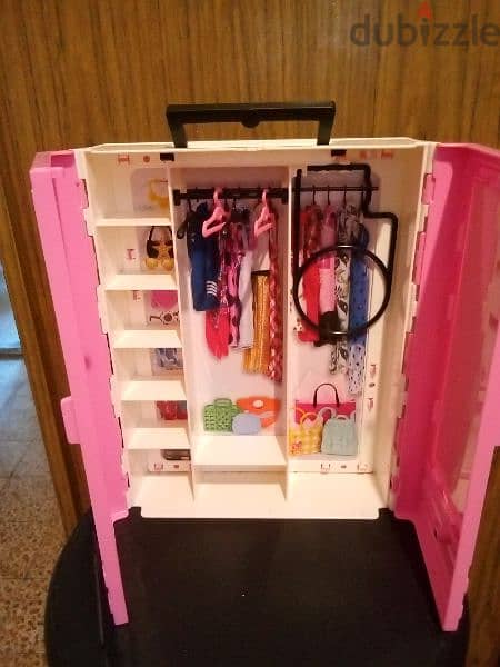 BARBIE CLOSET GBK11 Mattel 32×25Cm 2018 Great Toy+4 Clothes Hangers=35 1