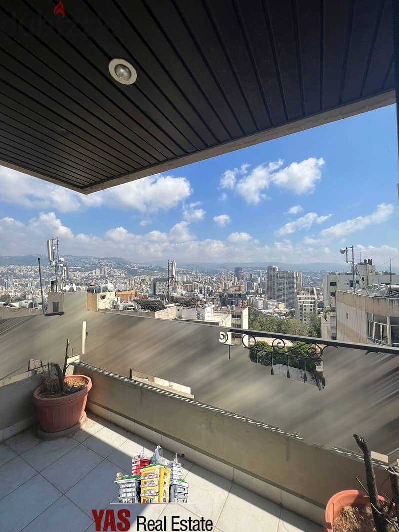 Achrafieh/Sioufi 220m2 | Open View | Flat | Prime Location | PA | 1