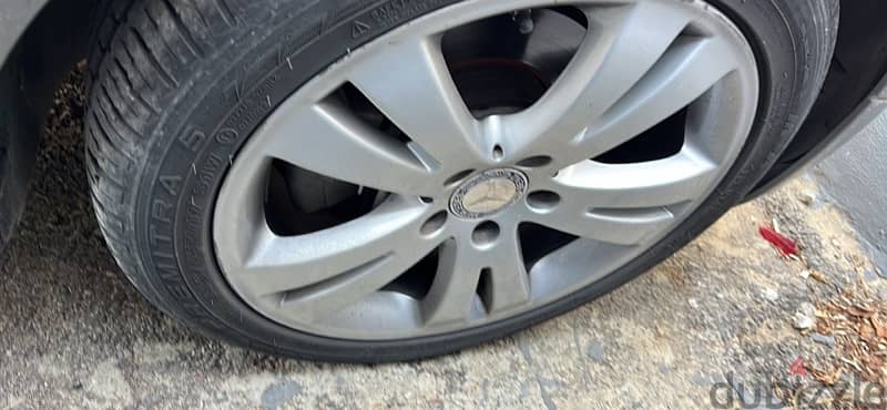 mercedes rims 17 with tyres 6