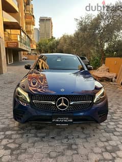 Mercedes GLC 300 coupe AMG-line 2018 blue on black (clean carfax) 0