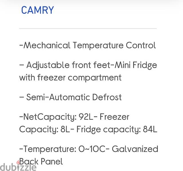 Camry mini bar refrigerator 1