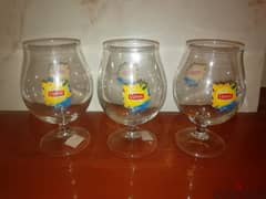 3 promotionnal lipton iced tea glasses new 0