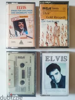 Elvis Presley 4 audio cassettes sold together for 12$ 0