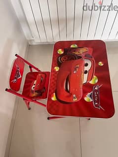 Kids Table and Chair - Mcqueen