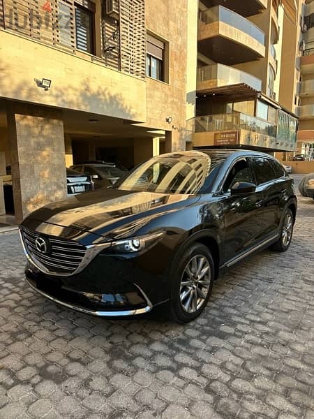 Mazda CX-9 Grand Touring 2019 black on black (company source) 1