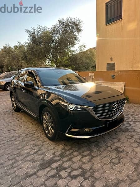 Mazda CX-9 Grand Touring 2019 black on black (company source) 2