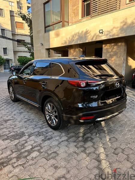 Mazda CX-9 Grand Touring 2019 black on black (company source) 4