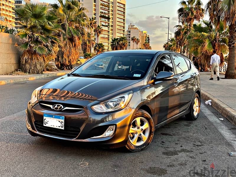 Hyundai Accent 2013 type 2 مصدر و صيانة لشركه لليوم مالك واحد full/opt 1