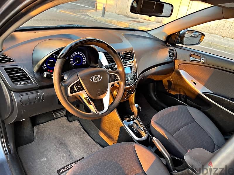 Hyundai Accent 2013 type 2 مصدر و صيانة لشركه لليوم مالك واحد full/opt 10