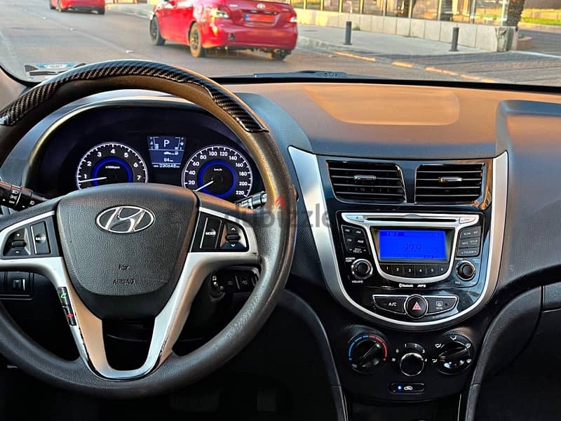 Hyundai Accent 2013 type 2 مصدر و صيانة لشركه لليوم مالك واحد full/opt 11