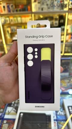 Standing Grip Case Galaxy s24 ultra dark violet amazing & good offer 0