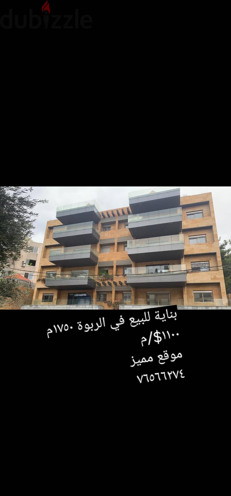 building for sale in rabweh 1100$/m. بناية للبيع في الربوة ١١٠٠$/م 0