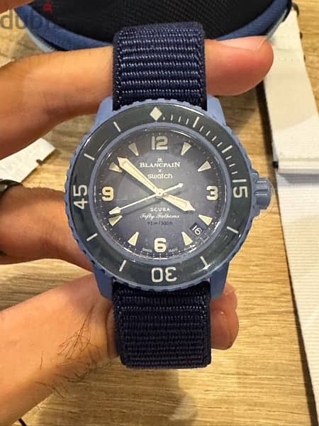 Swatch blancpain blue 2