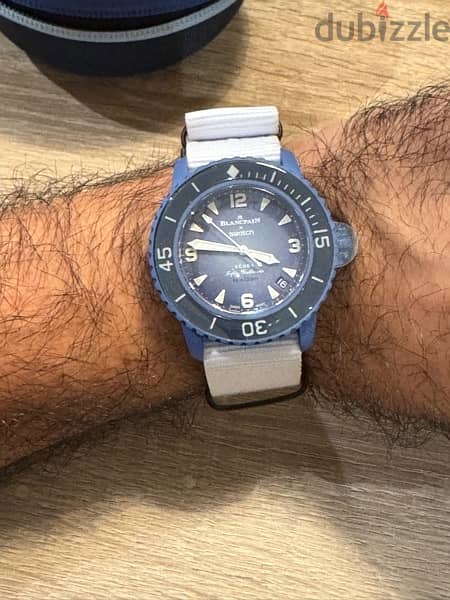 Swatch blancpain blue 4