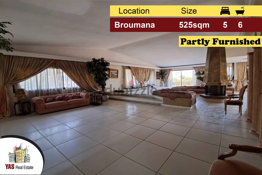 Broumana 525m2 | 140m2 Terrace/Garden | Partly Furnished | View | AMK 0