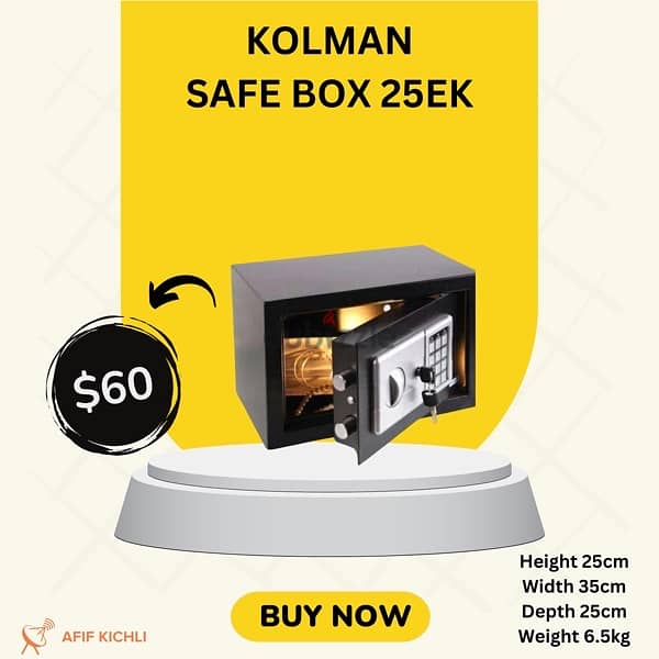 Kolman Safe Box all Sizes New 1