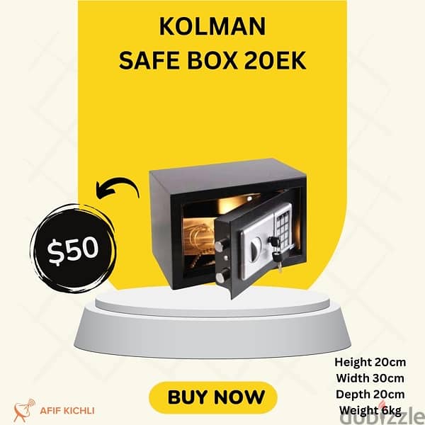 Kolman Safe Box all Sizes New 2