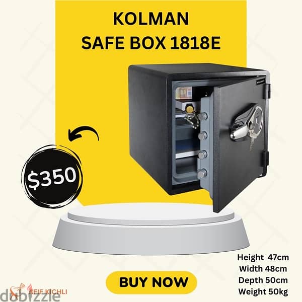 Kolman Safe Box all Sizes New 5