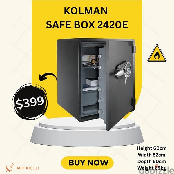 Kolman Safe Box all Sizes New 13