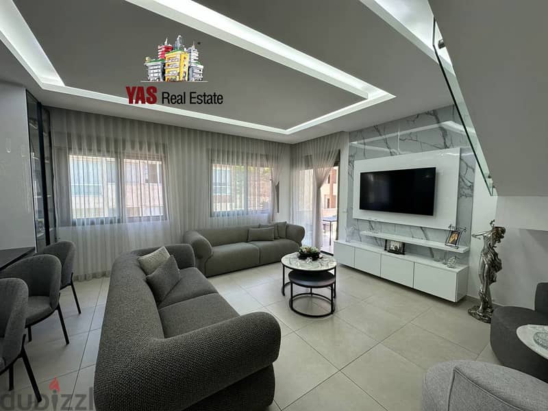 Dbayeh 200m2 | Furnished Duplex | Luxurious | Partial View | MJ | 12