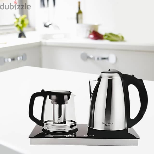 Silvercrest Digital Kettle 2L for Tea and Coffee with Glass Teapot 1