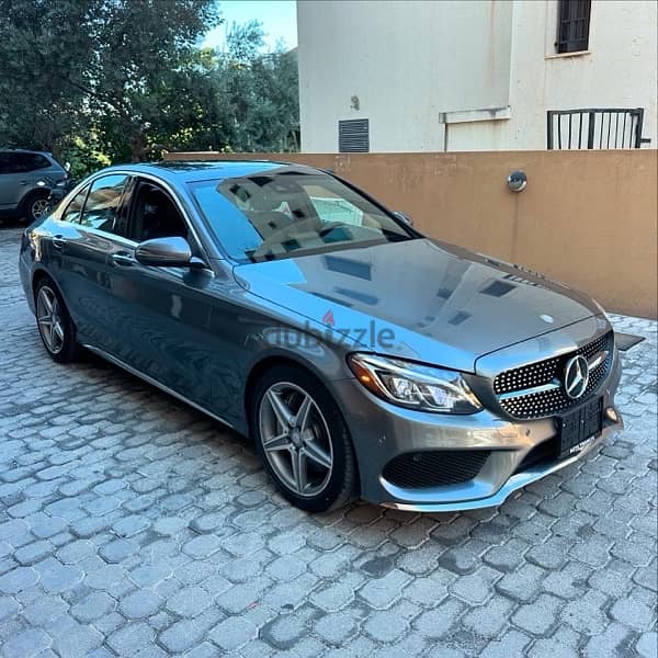 Mercedes C 300 AMG-line 4matic 2017 gray (clean carfax-58k miles) 1