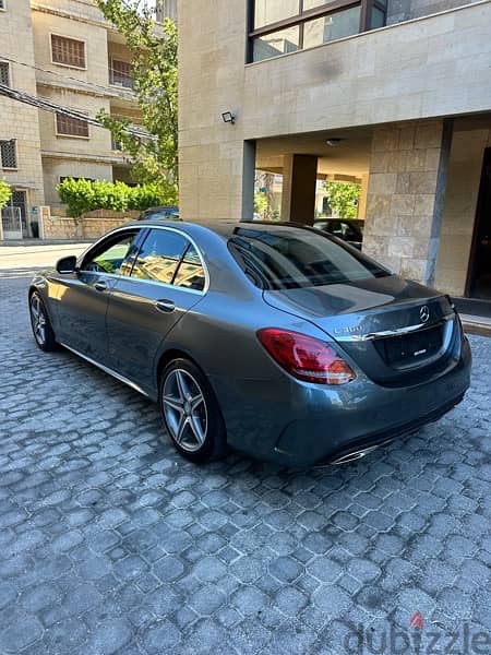 Mercedes C 300 AMG-line 4matic 2017 gray (clean carfax-58k miles) 4