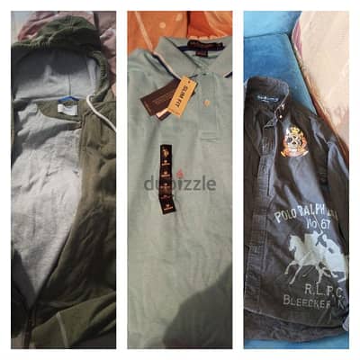 polo assn /Ralph Lauren /artu napoli for 1 price/جاكيت و قميص و تيشيرت