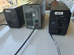 3 ups for laptop 700 and 725 and 800 VA. for sale without batteries