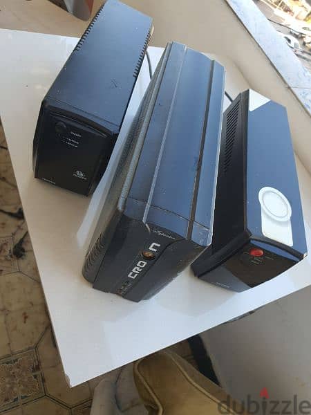 3 ups for laptop 700 and 725 and 800 Amp. for sale without batteries 2