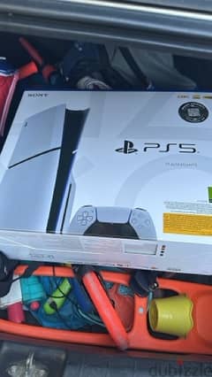 PS5 slim Original from Fattal 1TB with warranty sealed in the box