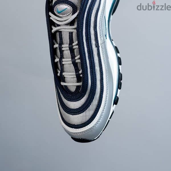 Nike Air Max 97 OG Metallic Silver Chlorine Blue (Size 45). 2