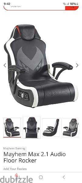 limited edition  made in England rocket gaming  chair real leather 7