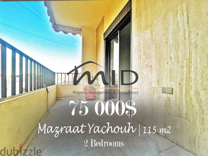 Mazraat Yashouh | 652$/m² | Catchy 2 Bedrooms Apart | Big Balcony 1