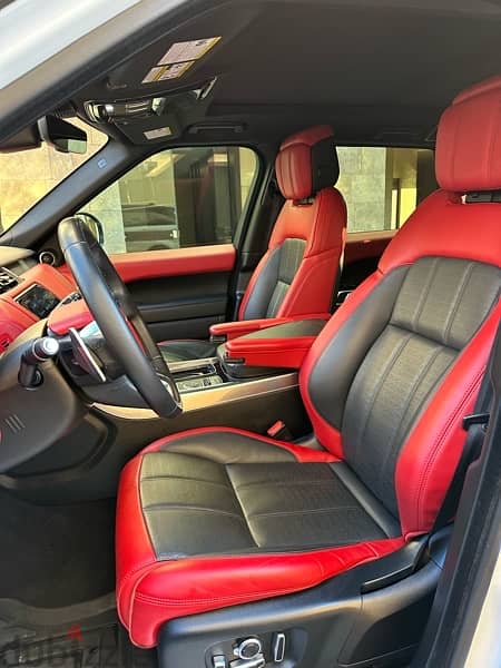 Range Rover Sport V6 Dynamic 2019 white on black & red (clean carfax) 9