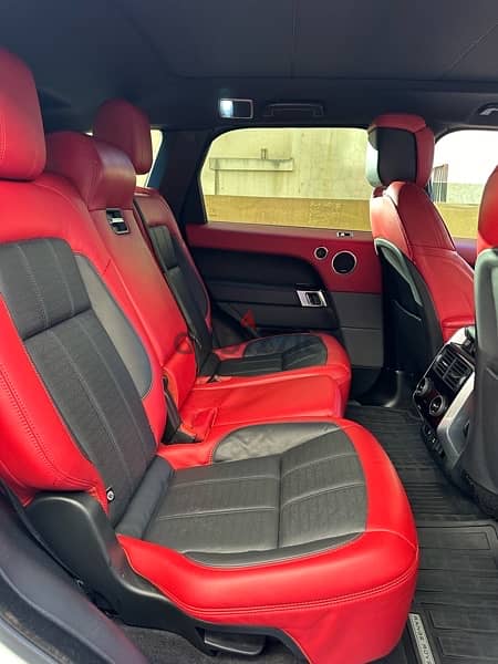 Range Rover Sport V6 Dynamic 2019 white on black & red (clean carfax) 10