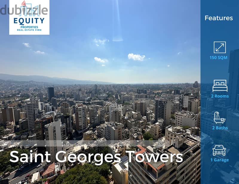 150 SQM Apartment For Rent In Achrafieh Saint Georges Towers #JZ99524 0