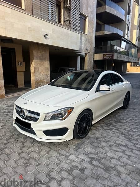 Mercedes CLA 250 AMG-line 4matic 2014 white on brown (clean carfax) 1