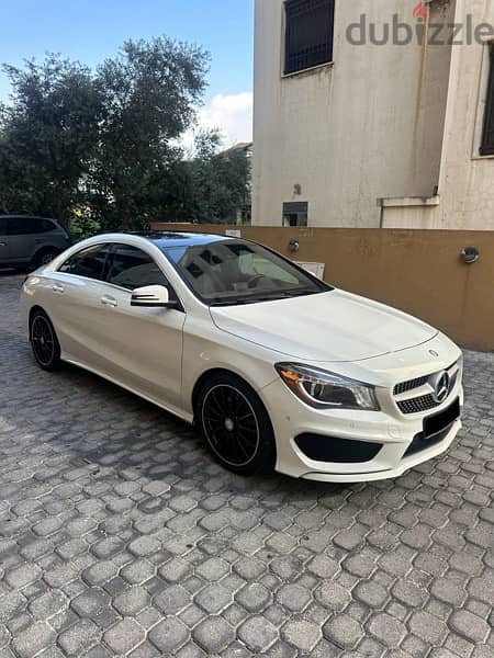 Mercedes CLA 250 AMG-line 4matic 2014 white on brown (clean carfax) 2