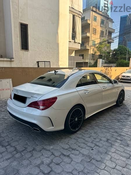 Mercedes CLA 250 AMG-line 4matic 2014 white on brown (clean carfax) 4