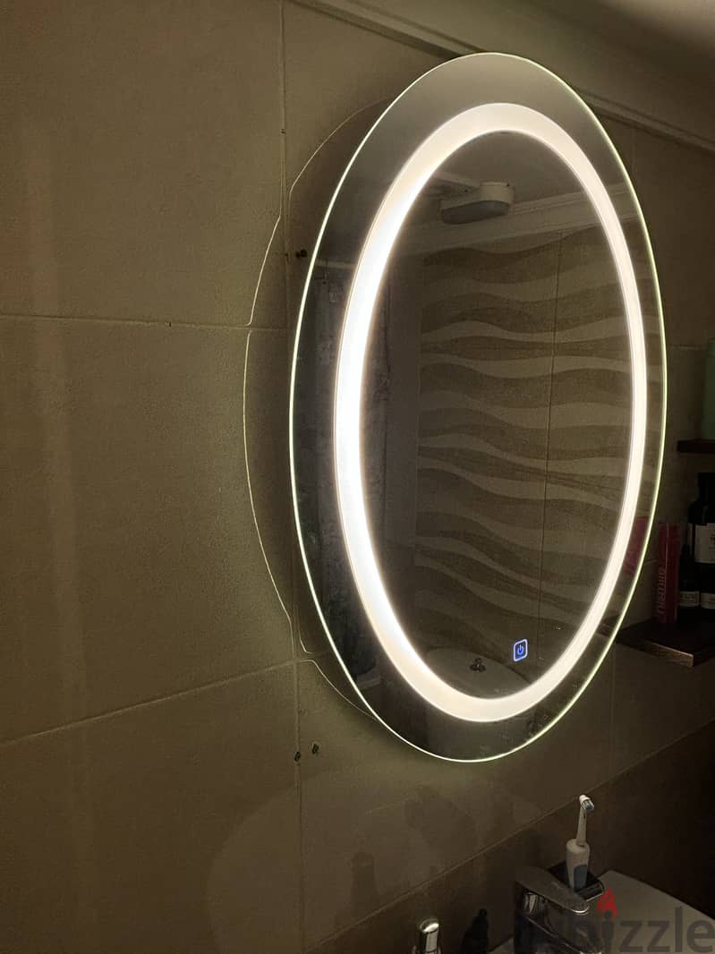 Oval Led Mirror bathroom 1